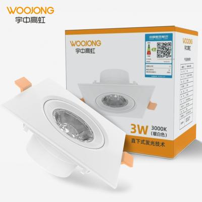 China WOOJONG Modern Modern Led Plastic Downlight 5w 7w 9w 12w 15w 18w 30w Remote Control Plastic AC 110-264V for sale