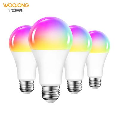 China WOOJONG residential China led light bulb 7W 9W 12W E27 LED WIFI rasidential plastic light bulb stram charge review light bulb for sale