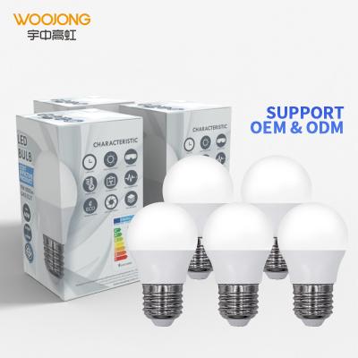 China Residential Woojong Led Bulb Lamp Led Light E27 E14 3W 5W 7W for sale