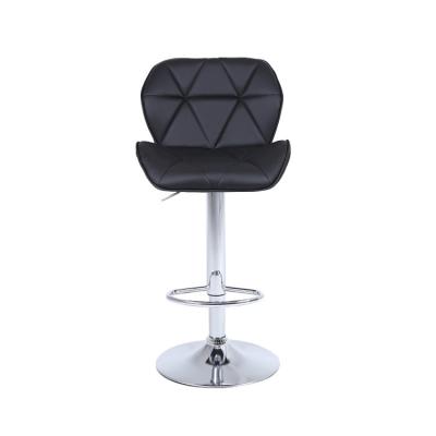 China 2023 New Product PU Leather Swivel Bar Chair Modern Black Bar Stools for sale