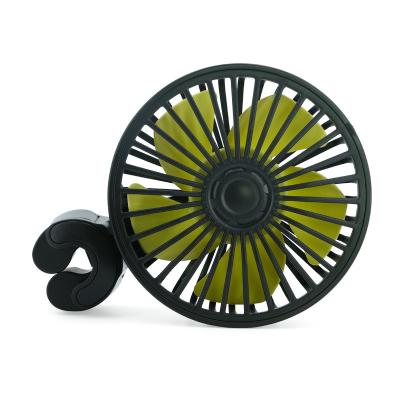 China Plastic USB Car Seat Fans 5V USB Electric Car Fan for Car Rear Seat Baby Kids Passengers (USB Powered Only, No Battery) for sale