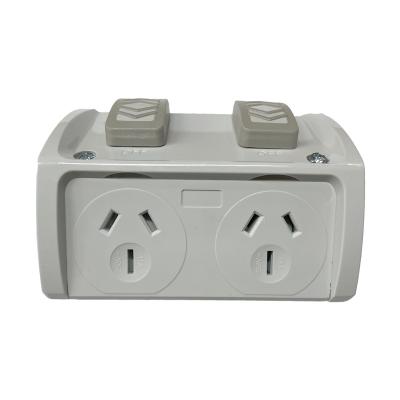 China Easy Installation China Power Supply 220V Push Button 3 Gang 2 Way Wall Switch And Socket for sale