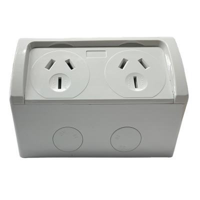 China Easy Installation OEM Dual Color 250V Power Point 15A Wall Outlet Electrical Switch for sale