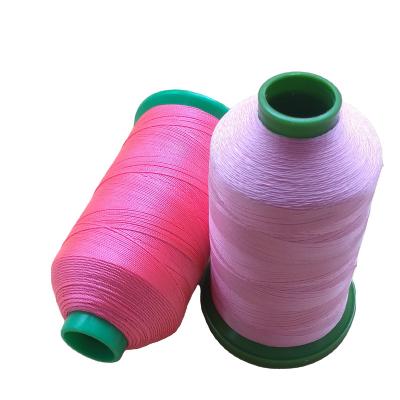 China Excellent Quality Waterproof Dope Dye Thread 150D/3 100% Polyester Filament Yarn for sale