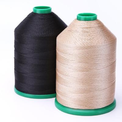 China High Elastic Strength Multicolor Sewing Machine Bonded High Tenacity Polyester Thread for sale