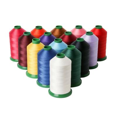 China High Tenacity 250D/3 Filament Waterproof Wholesale Polyester 100% Bonded Yarn For Leather Furniture for sale