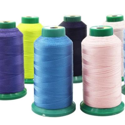 China Elastic Factory Customize Bonded Sewing Thread High Tensile Multicolor Nylon 6.6 Sewing Thread for sale