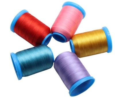 China Elastic factory directly supply polyester embroidery machine thread kit for sewing thread 150D/2 3000 yards for sale