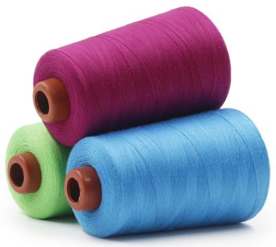 China Abrasion-Resistant Factory Directly Supply Manufacturer Offer Colorful Yarn Polyester Polyester Poly Core Spun Sewing Thread for sale