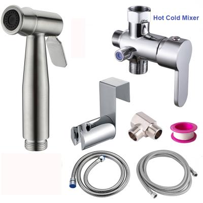 China Self-cleaning advance ALL 2021 high quality hot/cold mixer toilet shattaf bidet sprayers for sale