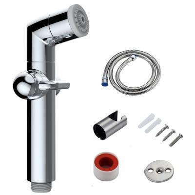 China ABS Easy Installation Toilet Bidet Shattaf Bidet Sprayer Stainless Steel Handheld Shower Heads Set Shower Faucet Accessories Muslim Shower for sale