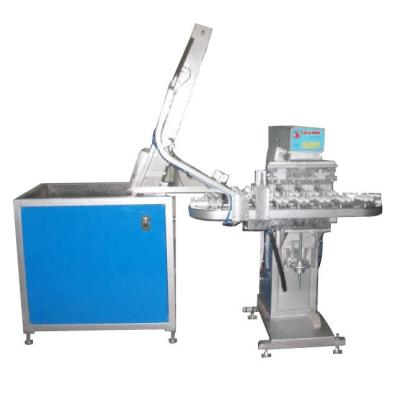 China high speed fully automatic beverage caps pad printing machine with flame treatment for sale