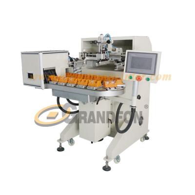 China automatic 16 stations conveyor cosmetic bottles silk screen printing machine for sale