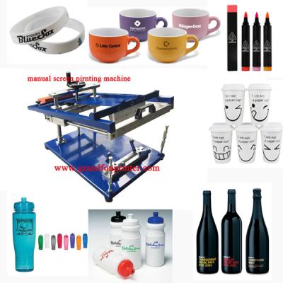 China good price manual cylindrical pens and mug screen printing machines for sale