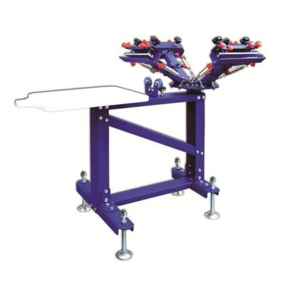 China manual stand entry level garment carousel screen printing machine with micro-registration for sale