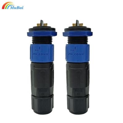 China LED Industry Quick Push Locking IP67 IP68 Waterproof Power Cable Connector Led Lighting Waterproof Outdoor Cable Connector for sale