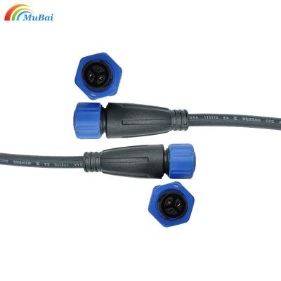 China LED Industry Push Lock Display Cable 250V Quick Connector IP68 Mechanical Hardware Cable Plug Wire Waterproof Connector for sale