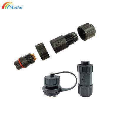 China Industry 10A 380V Solar Panel LED Power Vehicles IP68 New Circular Plug High Voltage Male Female Power Cable Waterproof Connector for sale