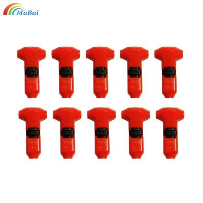 China Type 1 red black quick pin i splice electrical plug i qijie wire connection color wire quick clip connector t splice shape for sale