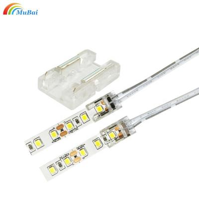 China Single Wire Connection IP20 High Density 10mm Color 2pin COB LED Strip Connector SMD 144 240 300 LEDs/m Strip Led Strip Light Connectors for sale