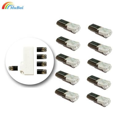 China Universal Compact Design 2 Way Heat Resistant Terminal 2 Connection LED Strip Light Clasp Lugs Wire Splice Wire Wiring Quick Connector for sale