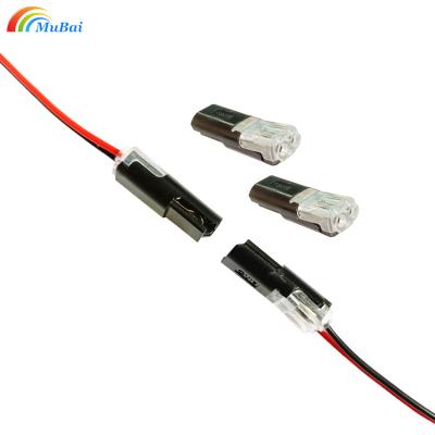 China Wholesale Pluggable Connector Splice Electrical Cable Crimp Quick Terminals LED Strip Light Wire 2pin For Wires Wiring 22-20AWG for sale