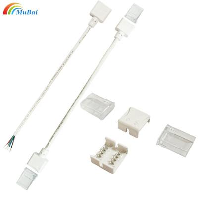 China Waterproof COB LED Strip Light IP68 Waterproof Solid Strip LED Strip Light 12V Quick Easy Connecting Connectors For 10mm Flexible Strip for sale