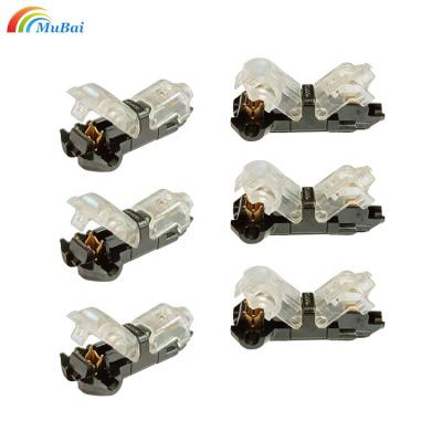 China Wire Connection Self-Stripping Quick Splice Electrical Lugs Required Non Wire-Stripping T Form 1 Pin Wire Connectors for sale