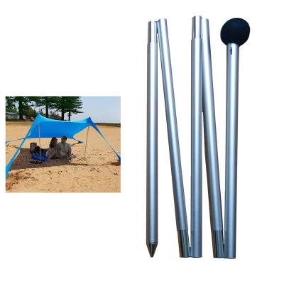 China Constructure Factory Price Main Quality Aluminum Pipe Profile And Pole Easy Folding Camping Equipment Accessories Beach Sunshade Tent Pole Sunshade for sale