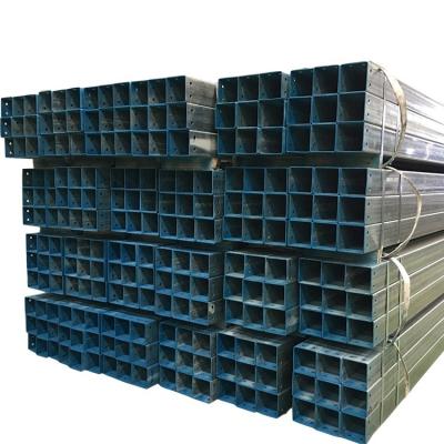 China Structure Pipe 140x140 Q355 Zinc 275g Pre Galvanized Square Pipe For Solar Tracking System for sale