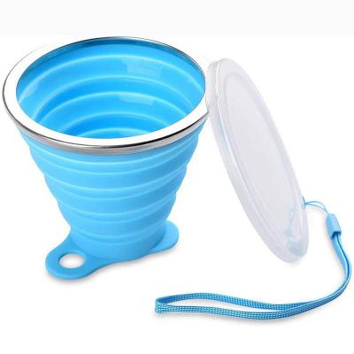 China Collapsible Water Bottle Business Activities Food Grade Silicone Water Bottle Rustic Recycling Home Travel for sale