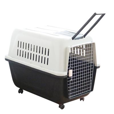 China Breathable Wholesale Hot Selling Durable hHgh Duty Dog Cage Eco Pet Outdoor Portable Plastic Cage for sale