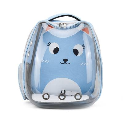 China Large Capacity Travel Design Pet Carrier Space Capsule Viable Transparent Breathable Pet Backpack Outdoor Pet Bag for sale