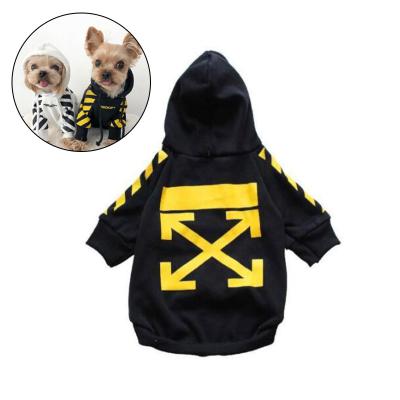 China Viable Wholesale Fashion Cotton Funny Warm Soft Pet Clothes Custom Puppies Dog Sports Sweaters Dog Hoodies for sale