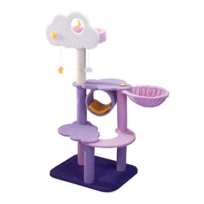 China 2021 New Design Best Selling Modern Multilevel Stored Cat Toy Kat Cat Tree Creative Cat Tree for sale