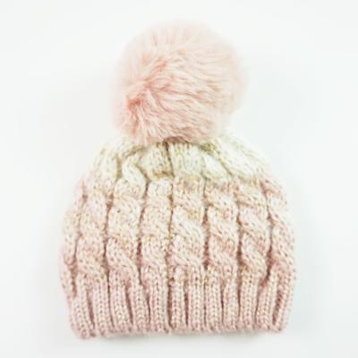 China Wholesale COMMON Winter Warm Cute Hat Baby Girls High Quality Children Knitted Hats Winter Beanies for sale