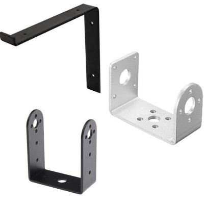 China Heavy Duty Aluminum Offset Wall Bracket For L Slot Joint Mini Split Metal Black /silver T Shape Aluminum Profile Inner Connector Split Brackets for sale