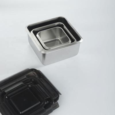 China Leakproof Stainless Steel Lunch Box Food Containers Convenient High Quality Meal Sustainable for sale