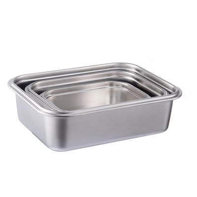 China Freshness Preservation Stainless Steel Thermal Vacuum Lunch Box Food Warmer Container with 3pcs/set for sale