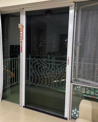 China Modern Production Screen Trackless Telescopic Screen Sliding Screen Door for sale