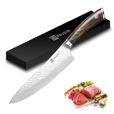 China Viable 8 Inch Pakkawood Stainless Steel Handle Chef Knife German Kitchen Knife for sale