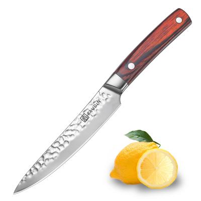 China Viable Custom High Carbon Steel Fruit Vegetable Knife 5 Inch Small Kitchen Knife for sale