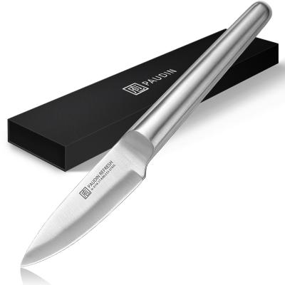 China Stocked Professional Sharp High Carbon German Fruit Knife 9cm Stainless Steel Swedish Design for sale