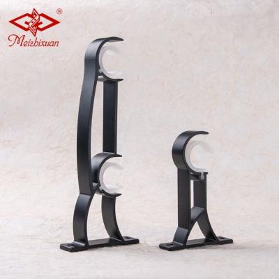 China Eco - Friendly Aluminum Double Wall Mount Bracket For 28mm Rod Roman Curtain Accessories for sale