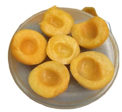 China No Tin Canned Yellow Halves Canned Fresh Broken And Impurity White Peach Canned Fruit In Light Syrup for sale