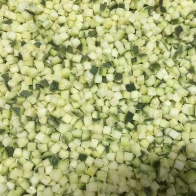 China IQF Zucchini Green FROZEN Zucchini 1/4 Fold Cut Sliced ​​Diced for sale