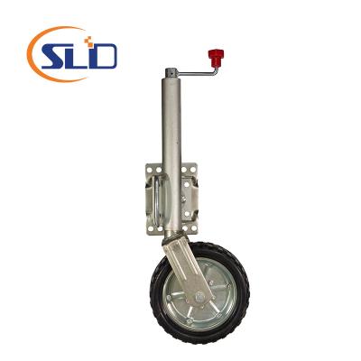 China Trailer Parts 10 Inch Top Wind Swing Up H.D.G Bolt On Clamp Trailer Jockey Wheel for sale