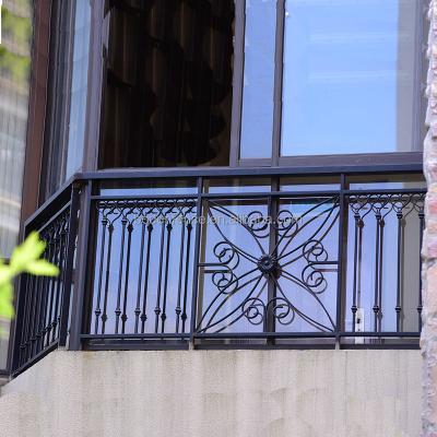 China Balcony Modern Zinc Stair Railing Steel Fence Railing for sale