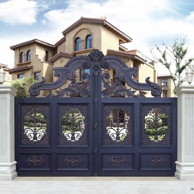 China Popular Pillar Design Gate Home Base Track Latest Easily Compiled Design for sale