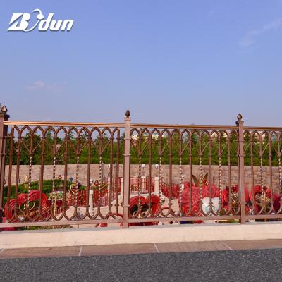 China Easily Assembled Outdoor Aluminum Decorative Panel Garden Privacy Fence Metal Security Steel Fence for sale